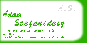 adam stefanidesz business card